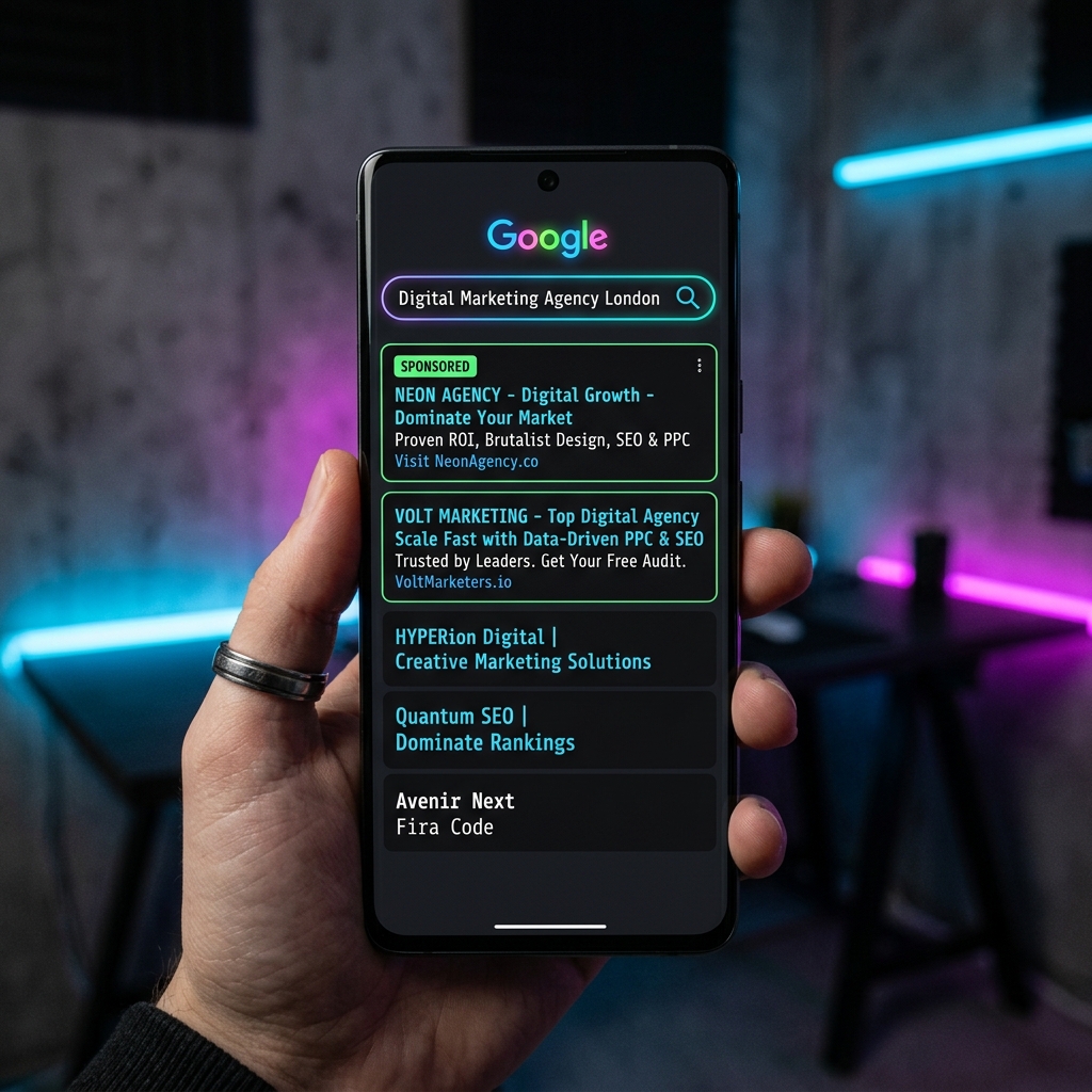 Google Ads Mobile Mockup